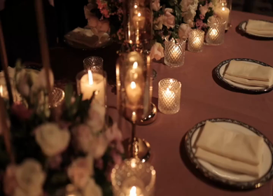 A Slow Motion Shot of an Indian Wedding Venue Decoration in India