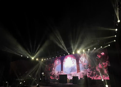 A Slow Motion Shot of an Indian Wedding Venue Decoration in India