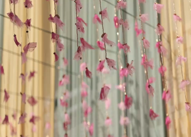 A Slow Motion Shot of an Indian Wedding Venue Decoration in India