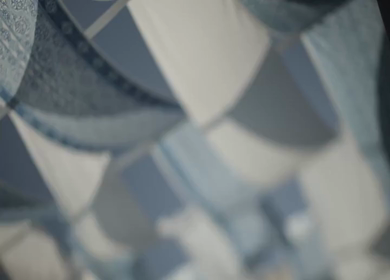 A Slow Motion Shot of an Indian Wedding Venue Decoration in India