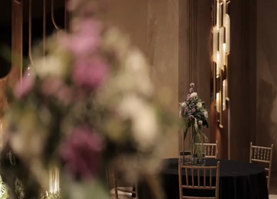 A Slow Motion Shot of an Indian Wedding Venue Decoration in India
