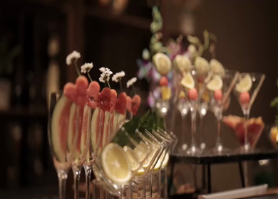 A Slow Motion Shot of an Indian Wedding Venue Decoration in India