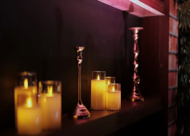 A Slow Motion Shot of an Indian Wedding Venue Decoration in India