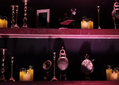 A Slow Motion Shot of an Indian Wedding Venue Decoration in India