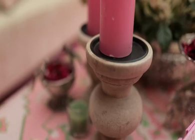 A Slow Motion Shot of an Indian Wedding Venue Decoration in India