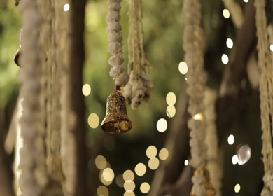 A Slow Motion Shot of an Indian Wedding Venue Decoration in India