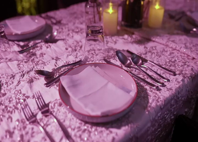 A Slow Motion Shot of an Indian Wedding Venue Decoration in India