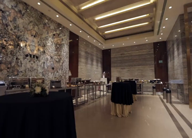 A Slow Motion Shot of an Indian Wedding Venue Decoration in India