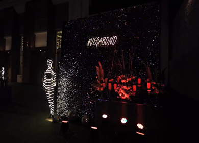 A Slow Motion Shot of an Indian Wedding Venue Decoration in India