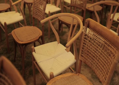 A Slow Motion Shot of an Indian Wedding Venue Decoration in India