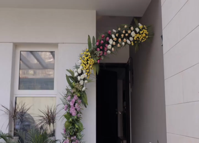 A Slow Motion Shot of an Indian Wedding Venue Decoration in India
