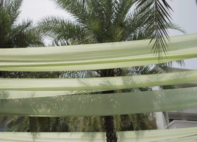 A Slow Motion Shot of an Indian Wedding Venue Decoration in India