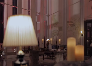 5th January 2025 : A Slow Motion Shot of an Indian Wedding Venue Decoration in India