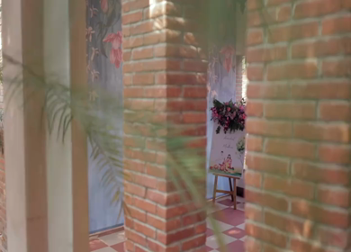 5th January 2025 : A Slow Motion Shot of an Indian Wedding Venue Decoration in India