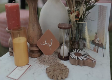 5th January 2025 : A Slow Motion Shot of an Indian Wedding Venue Decoration in India