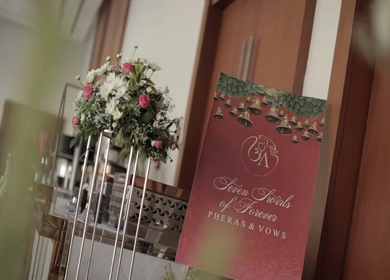 5th January 2025 : A Slow Motion Shot of an Indian Wedding Venue Decoration in India