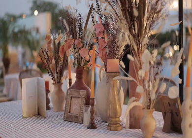 5th January 2025 : A Slow Motion Shot of an Indian Wedding Venue Decoration in India
