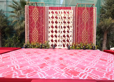 A Shot of an Indian Wedding Decoration in India