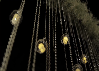 A Slow Motion Shot of an Indian Wedding Decoration in India