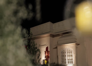 A Slow Motion Shot of an Indian Wedding Decoration in India