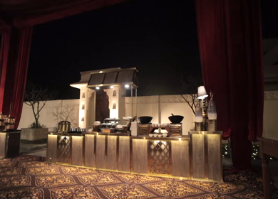 A Slow Motion Shot of an Indian Wedding Decoration in India