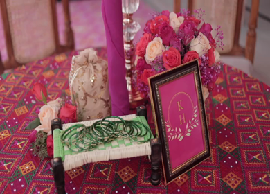 A Slow Motion Shot of an Indian Wedding Decoration in India