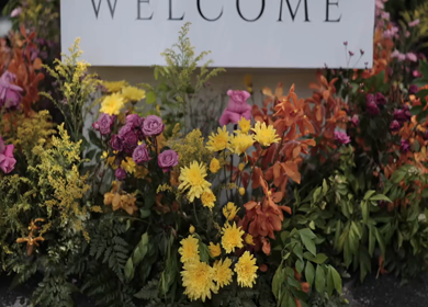A Slow Motion Shot of an Indian Wedding Venue Decoration in India