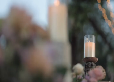 A Slow Motion Shot of an Indian Wedding Venue Decoration in India