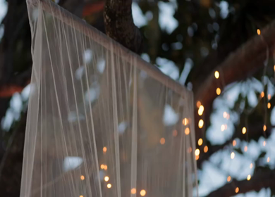 A Slow Motion Shot of an Indian Wedding Venue Decoration in India