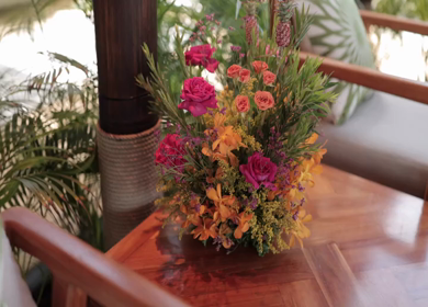 A Slow Motion Shot of an Indian Wedding Venue Decoration in India