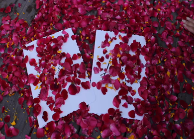 A Slow Motion Shot of an Indian Wedding Venue Decoration in India