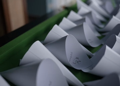 A Slow Motion Shot of an Indian Wedding Venue Decoration in India