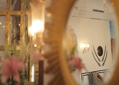9th February, 2024 : A Slow Motion Shot of an Indian Wedding Venue Decoration in India