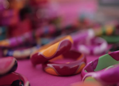 A Slow Motion Shot of an Indian Wedding Venue Decoration in India