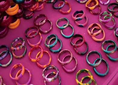 A Slow Motion Shot of an Indian Wedding Venue Decoration in India