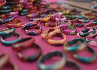 A Slow Motion Shot of an Indian Wedding Venue Decoration in India