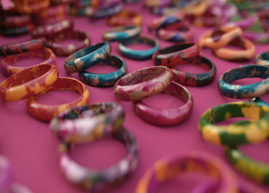 A Slow Motion Shot of an Indian Wedding Venue Decoration in India