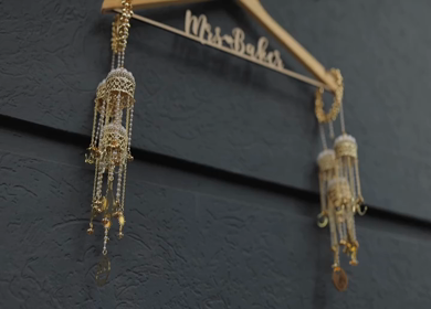 A Slow Motion Shot of an Indian Wedding Venue Decoration in India