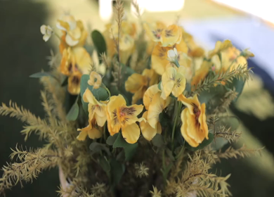 A Slow Motion Shot of an Indian Wedding Venue Decoration at Mussoorie,Uttarakhand in India