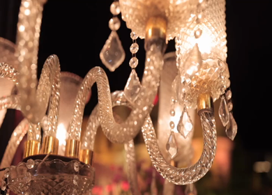 A Slow Motion Shot of an Indian Wedding Venue Decoration in India