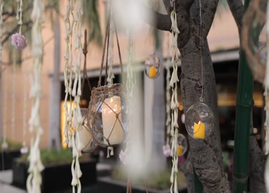 A Slow Motion Shot of an Indian Wedding Venue Decoration in India
