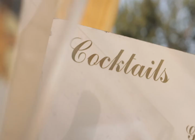 A slow motion shot of a bar at an Indian wedding in New Delhi, India