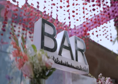 5th January 2025 : A slow motion shot of a bar at an Indian wedding in New Delhi, India
