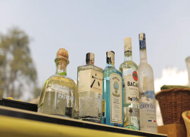5th January 2025 : A slow motion shot of a bar at an Indian wedding in New Delhi, India