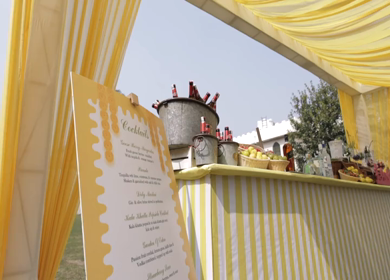 5th January 2025 : A slow motion shot of a bar at an Indian wedding in New Delhi, India