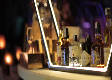 5th January 2025 : A slow motion shot of a bar at an Indian wedding in New Delhi, India