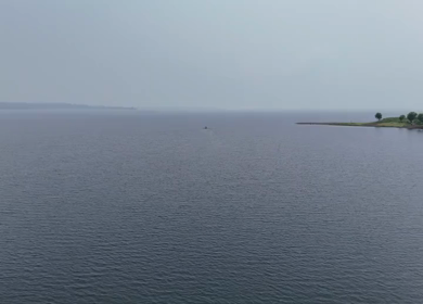 Aerial Drone View of Banswara Lakes and Islands, Rajasthan, India