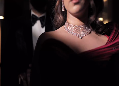 A Slow motion shot of a Indian Groom and Indian Bride posing towards camera at their Indian wedding in India