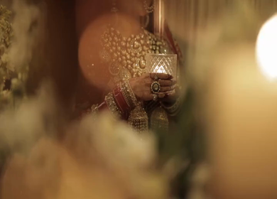 Shot of a beautiful Indian Bride posing for her wedding shoot in India
