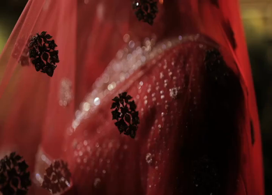 Shot of a beautiful Indian Bride posing for her wedding shoot in India